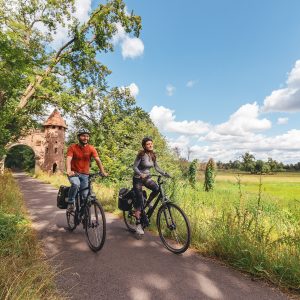 Radfahrer am Sieglitzer Berg