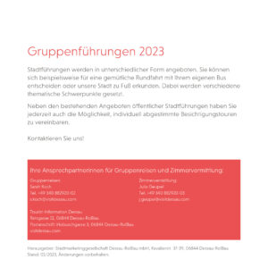 Gruppenangebote 2023