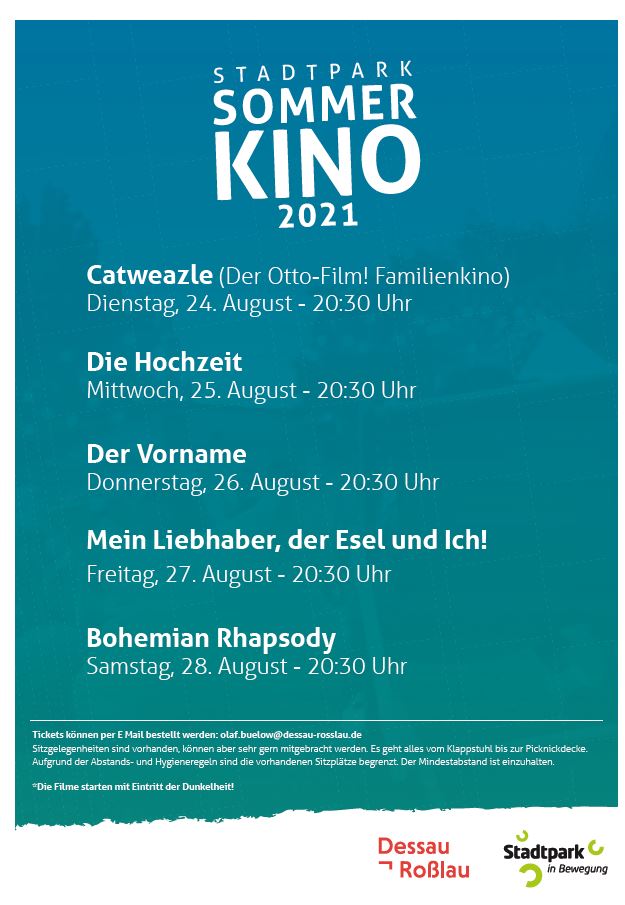 Programm zum Sommerkino