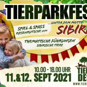 Flyer zum Tierparkfest 2021