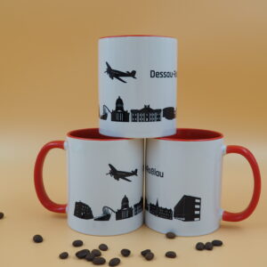 Kaffeetasse Dessau-Roßlau mit Silhouette der Stadt