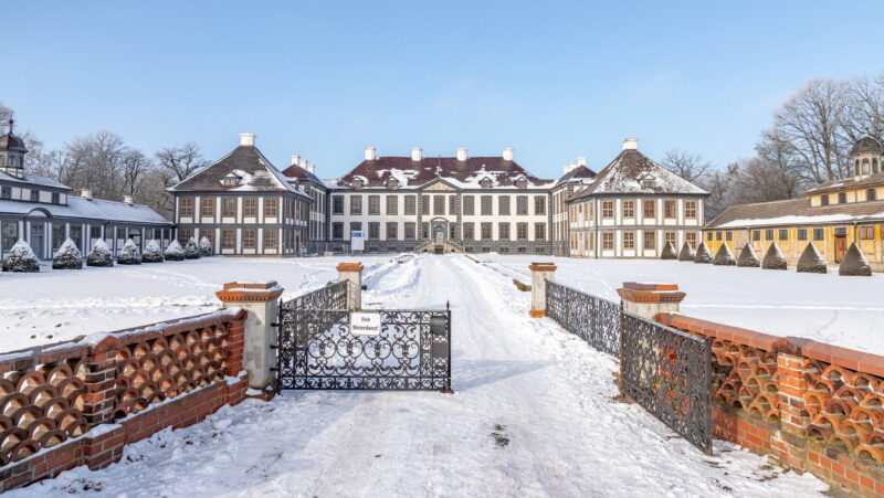 Das Schloss Oranienbaum im Winter