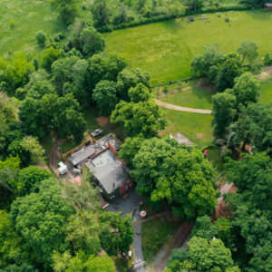 Das Landhaus Dessau aus der Vogelperspektive