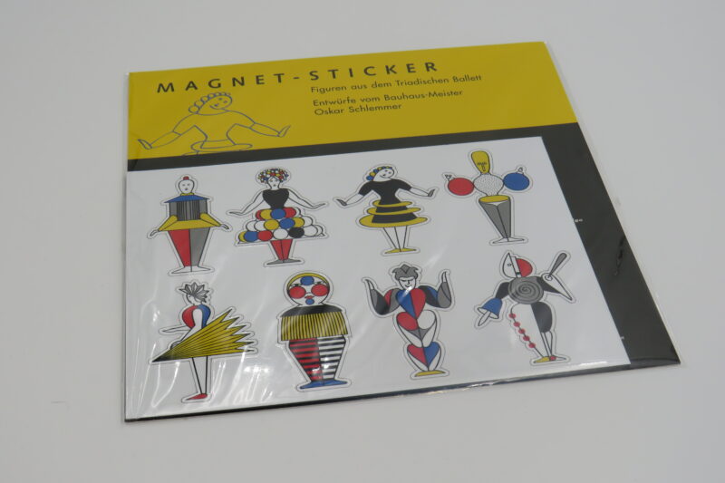 Magnet - Sticker -Figuren aus dem triadischen Ballett