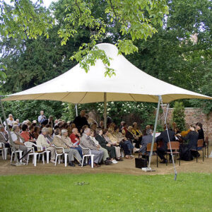 spielende Musiker im Park Luisium