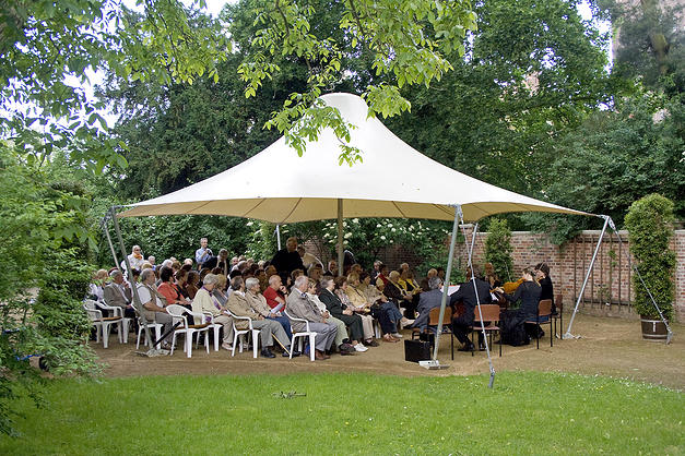 spielende Musiker im Park Luisium