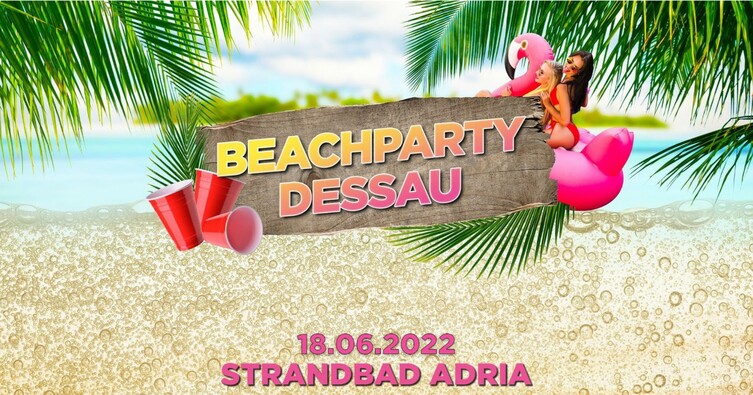 Flyer für die Beach Party Adria