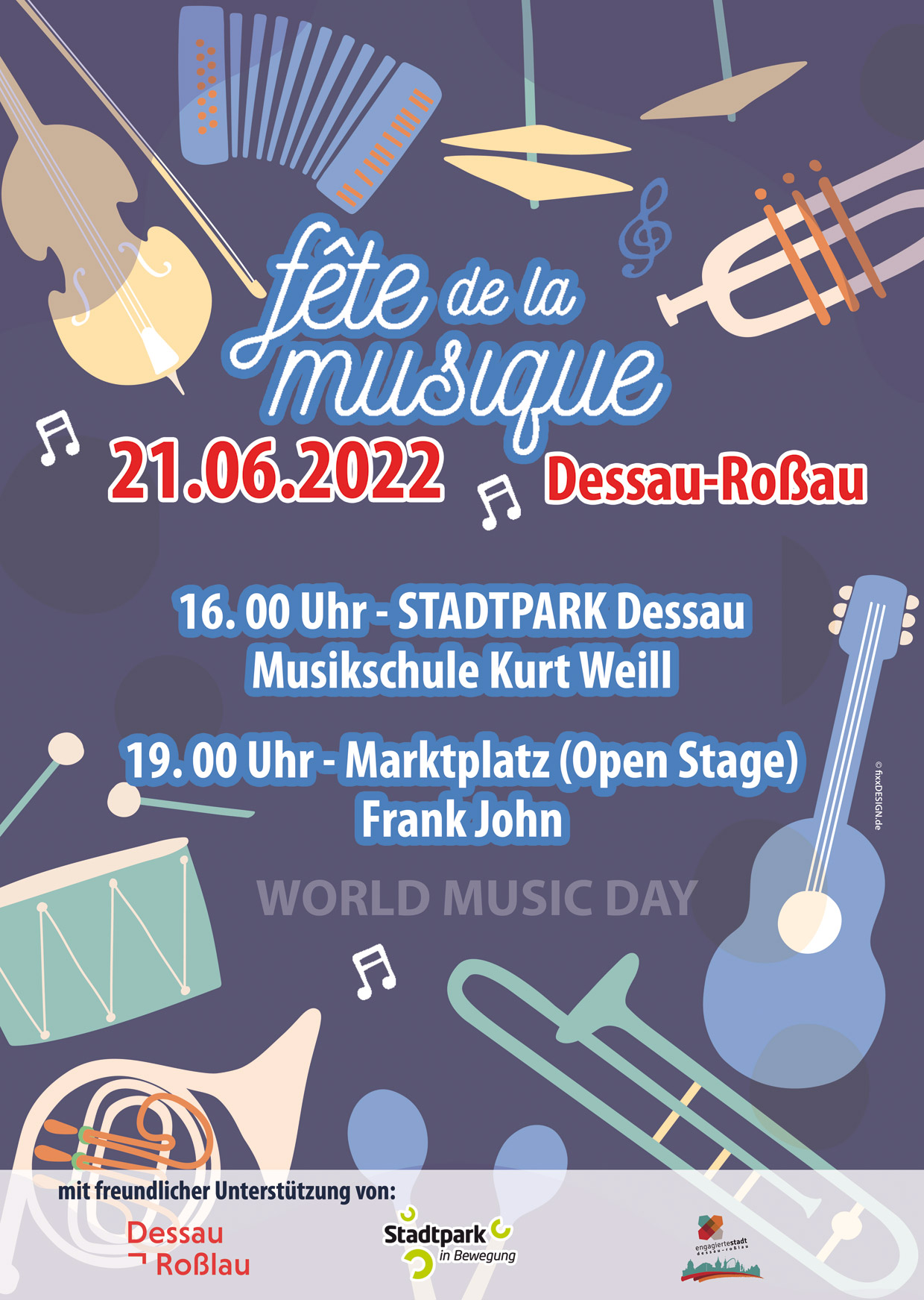 Flyer zu Fete de la musique 2022