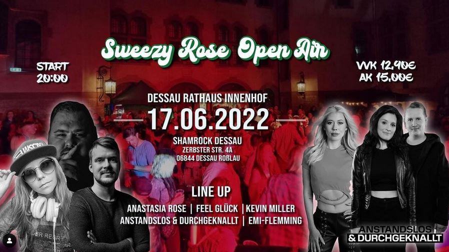 Eventflyer Sweezy Rose Open Air