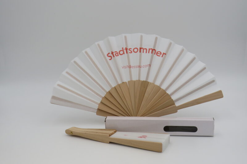 Fächer mit Stadtsommer-Branding