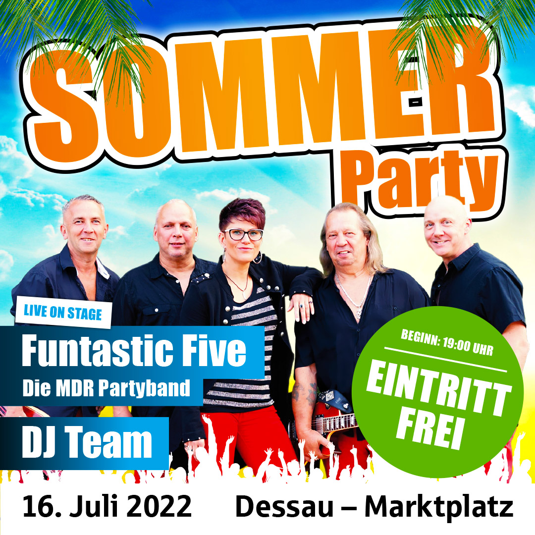 SommerParty Marktplatz Dessau