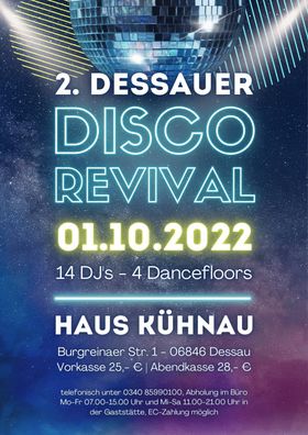 Plakat zur Disco Revival