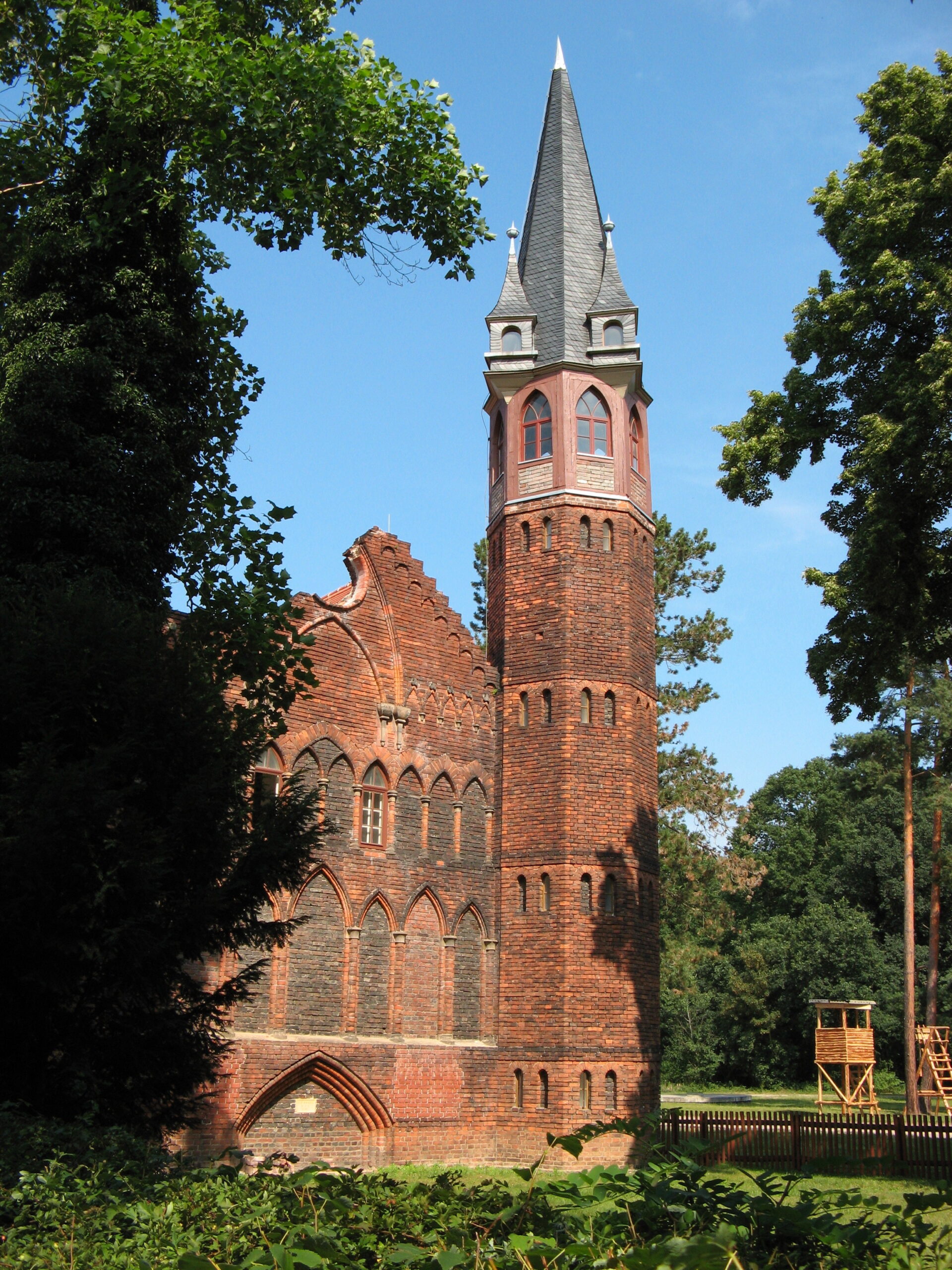 Jagdschloss Haideburg Giebelseite