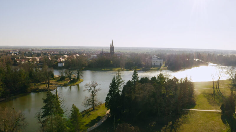 Wörlitzer Park aus der Vogelsperspektive