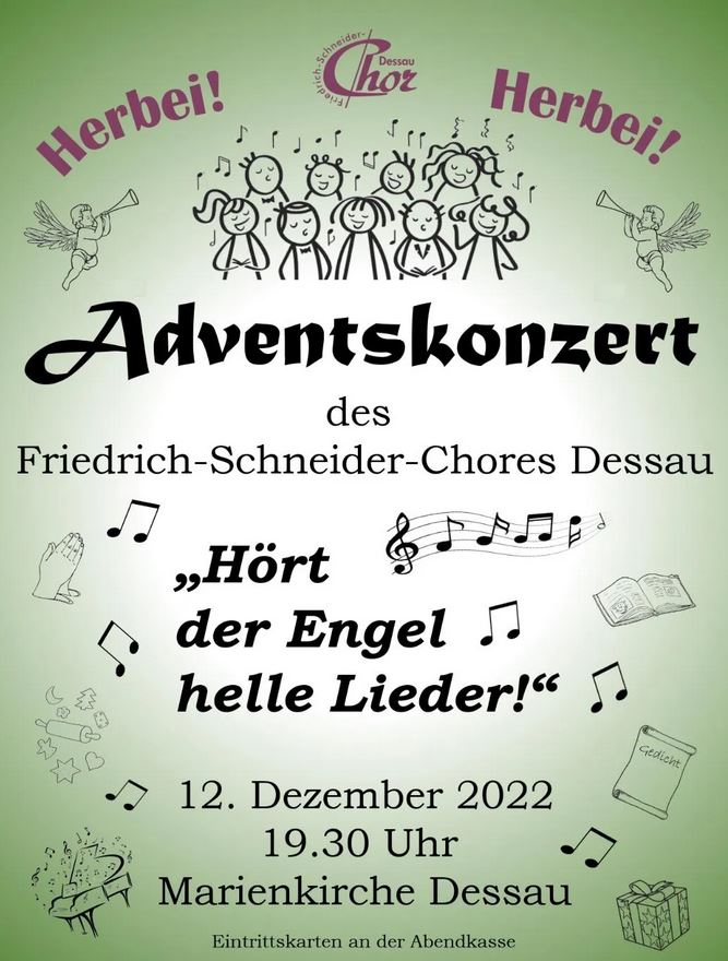 Friedrich-Schneider-Chor Dessau Adventskonzert in der Marienkirche