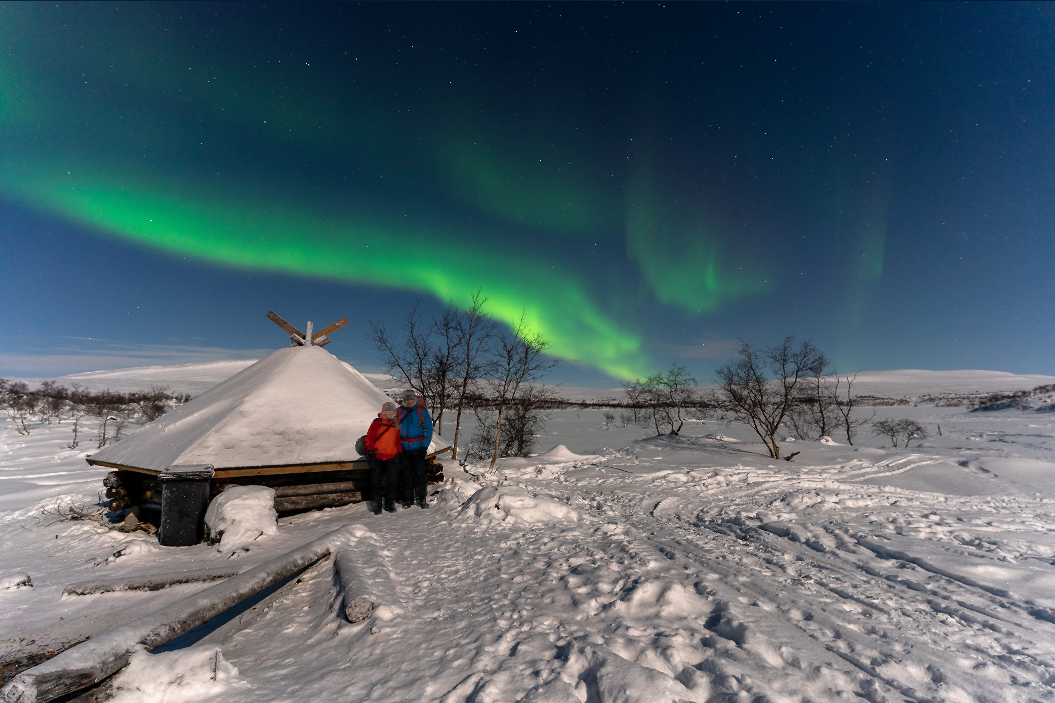 Nordlicht bei Kilpisjärvi, Foto Buscheike/Mender