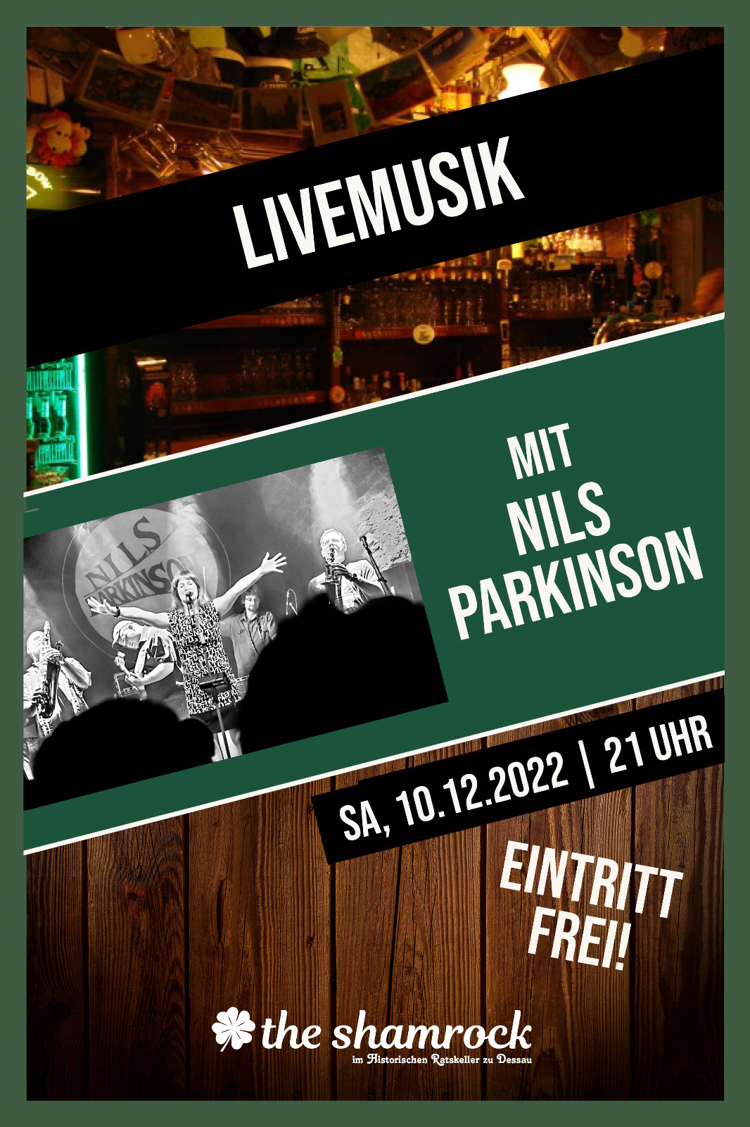 Shamrock Livemusik-Abend am 10.12.2022