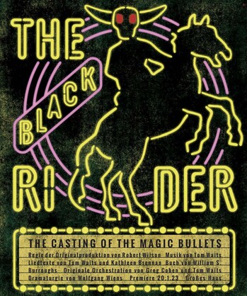 Plakat Blackrider, Aufführung im Anhaltischen Theater Dessau 2023