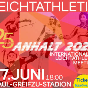Plakat internationales Leichtathletik Meeting