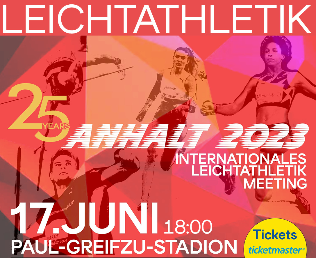 Plakat internationales Leichtathletik Meeting