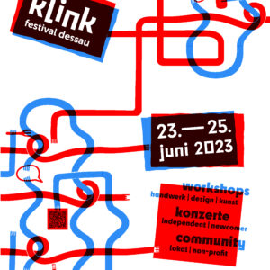 Plakat vom klink festival Dessau