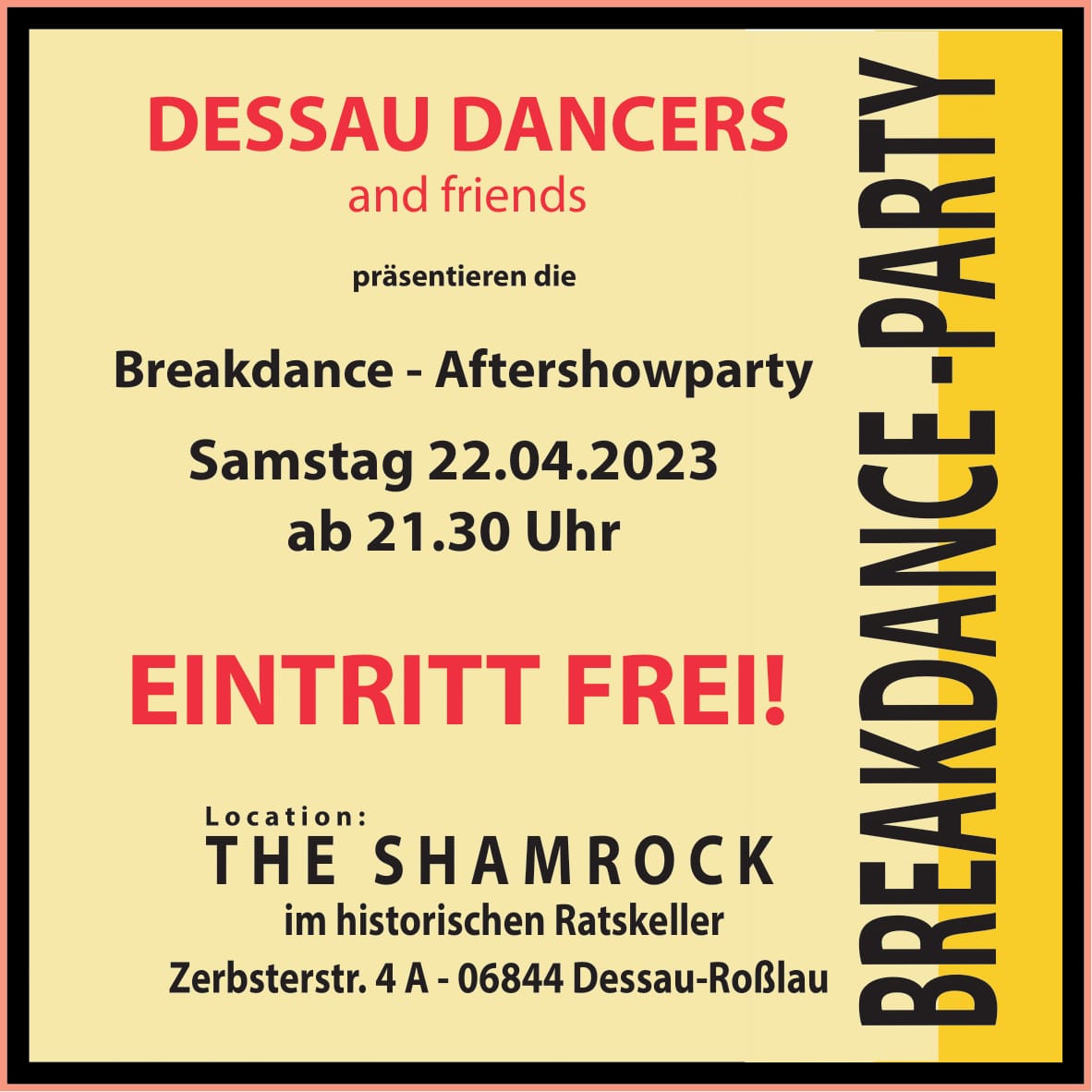 Shamrock Dessau_Breakdance-Party, 22.4.2023