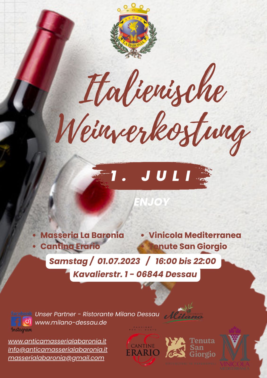 Italienische Weinverkostung 01.07.2023