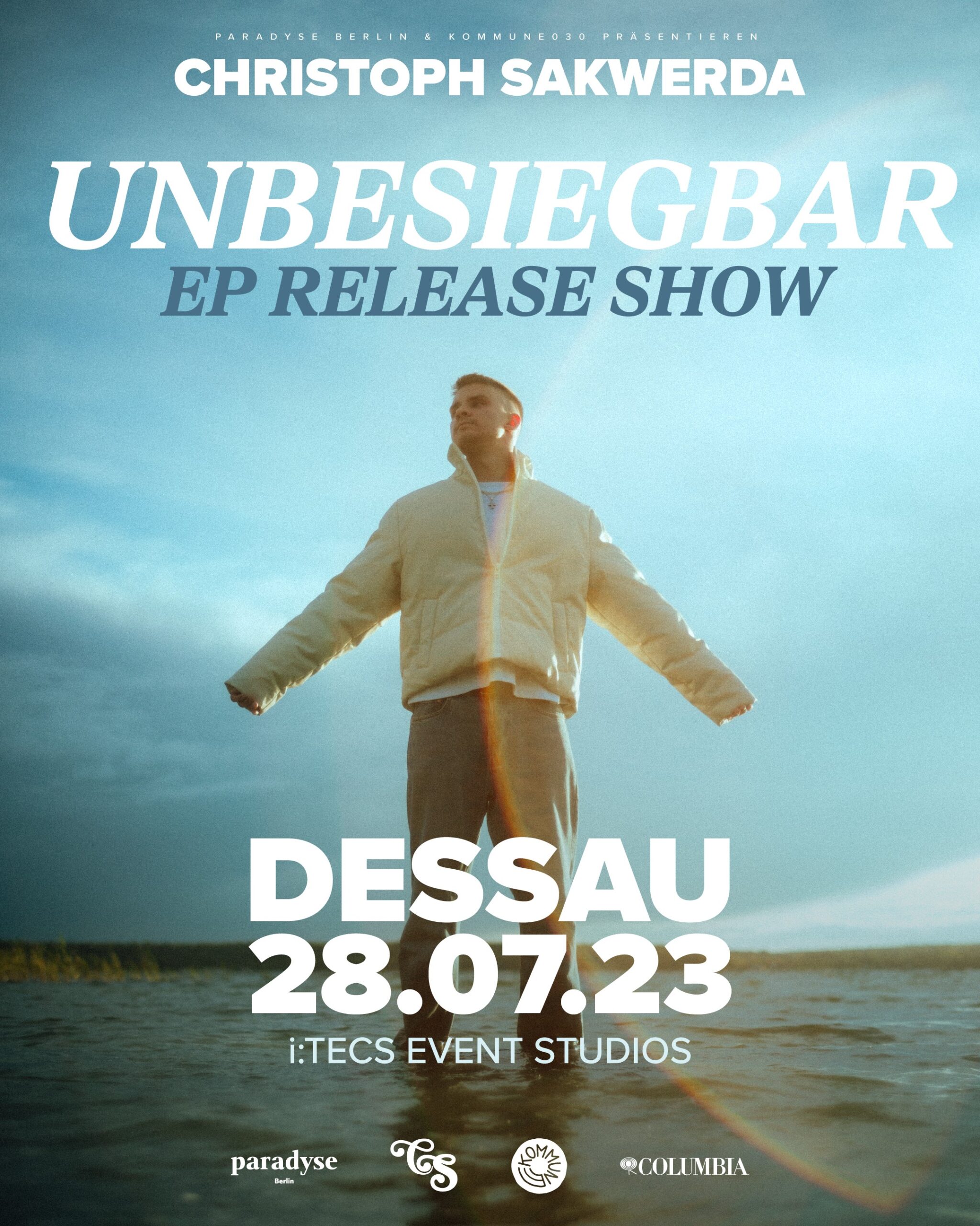 Plakatcover für das Release Konzert von Christoph Sakwerda