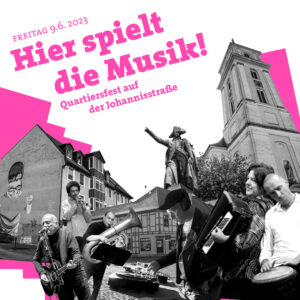 Plakat zum Quartiersfest im Theater- und Johannisviertel