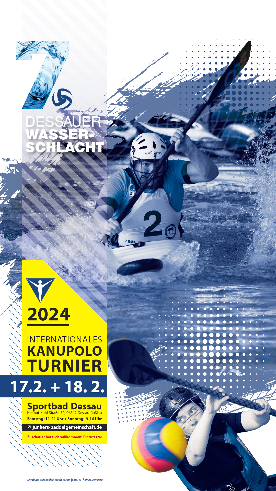 Die Wasserschlacht, das Kanupolo Tunier des Junkers-Paddelvereins Dessau.