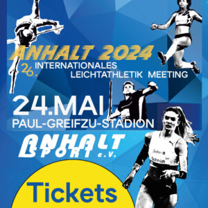 Plakat zum 26. Leichtathletikmeeting in Dessau