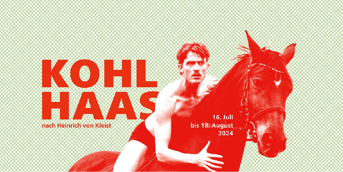 Titelbild der Aufführung "Michael Kohlhaas" im Burgsommertheater Roßlau 2024