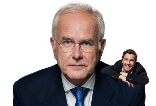 Pressefoto Harald Schmidt trifft Bernd Gnann, Foto Bjoern Klein