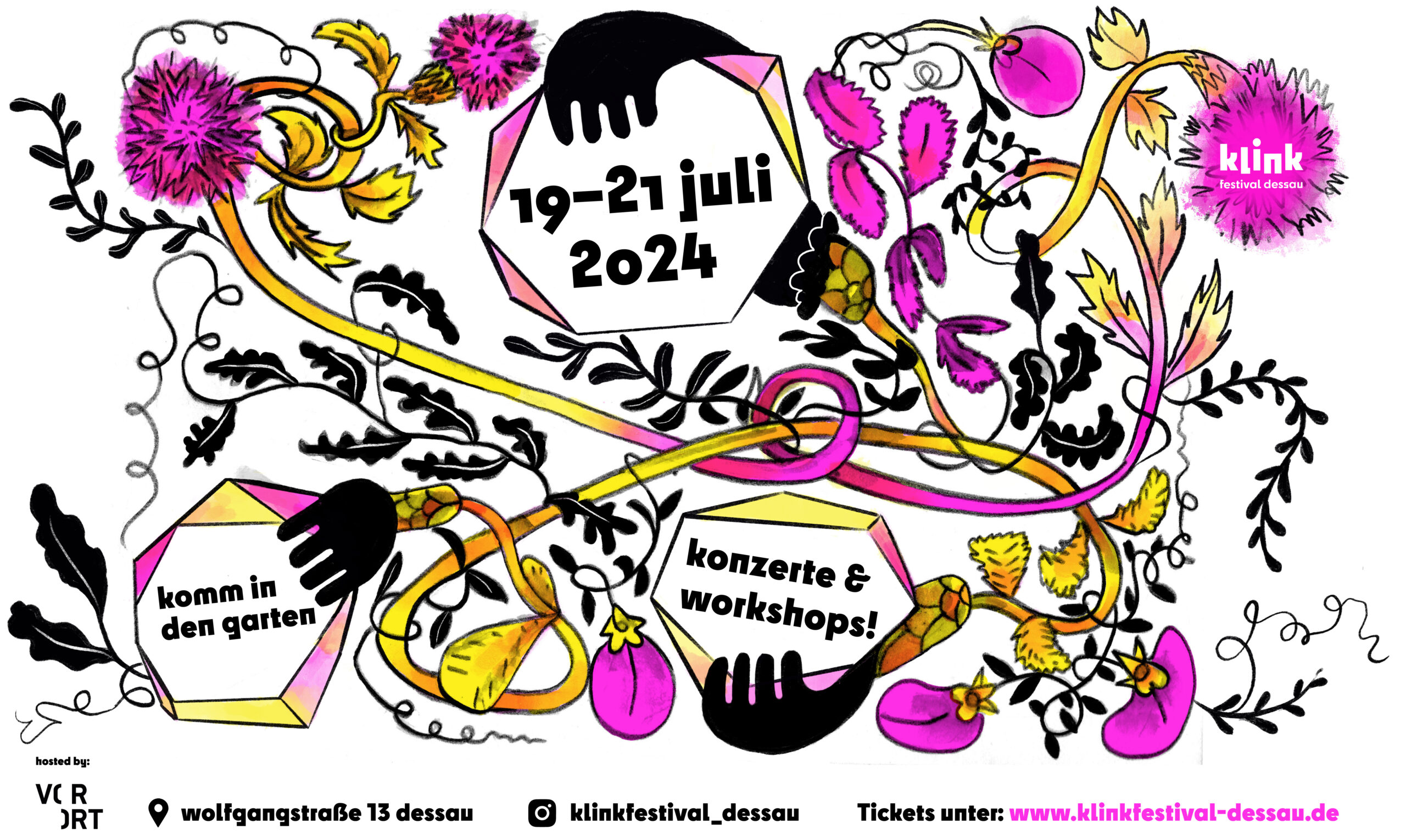 Plakat klink festival dessau 2024
