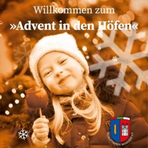 Plakat Adevnt in den Höfen Mosigkau am 6.12.2025