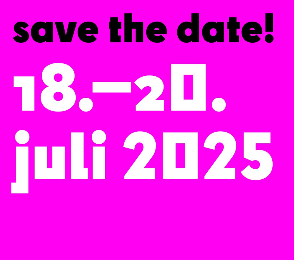 Grafik save the date klink festival dessau 2025