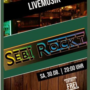 Plakat Sebi Rockt am 30.08.2025 im Shamrock Dessau