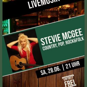 Plakat Stevie McGee am 28.06.2025 im Shamrock Dessau, Grafik Veranstalter