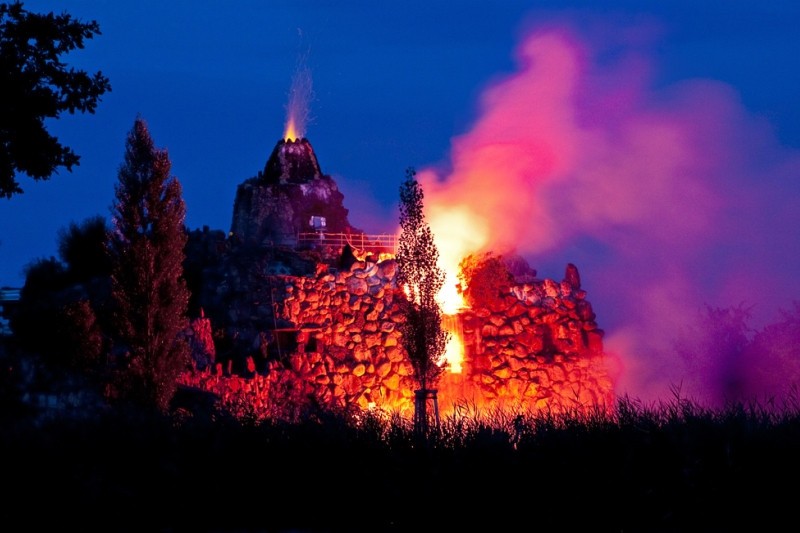 Vulkanausbruch in Wörlitz