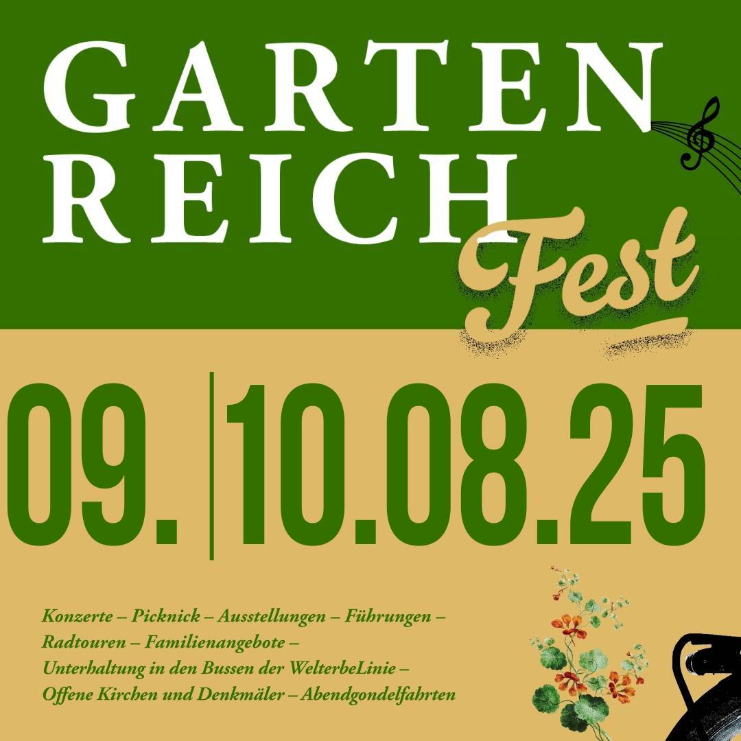 Plakat zum Gartenreichfest 2025
