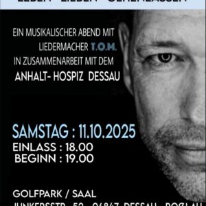 Das Plakatmotiv des Benefizkonzert im Golfpark am 11.10.25