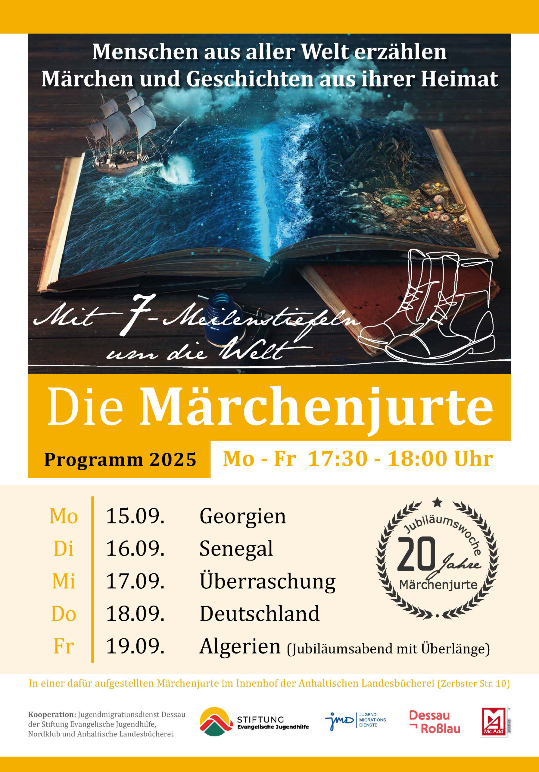 Plakat Maerchenjurte 2025, Grafik Veranstalter