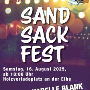 Plakat Sandsackfest 2025, Grafik Veranstalter