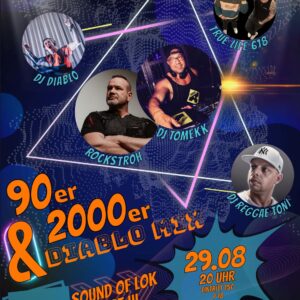 Plakat Sound of Lok Part III am 29.08.2025 im Lokheim Dessau, Grafik Veranstalter