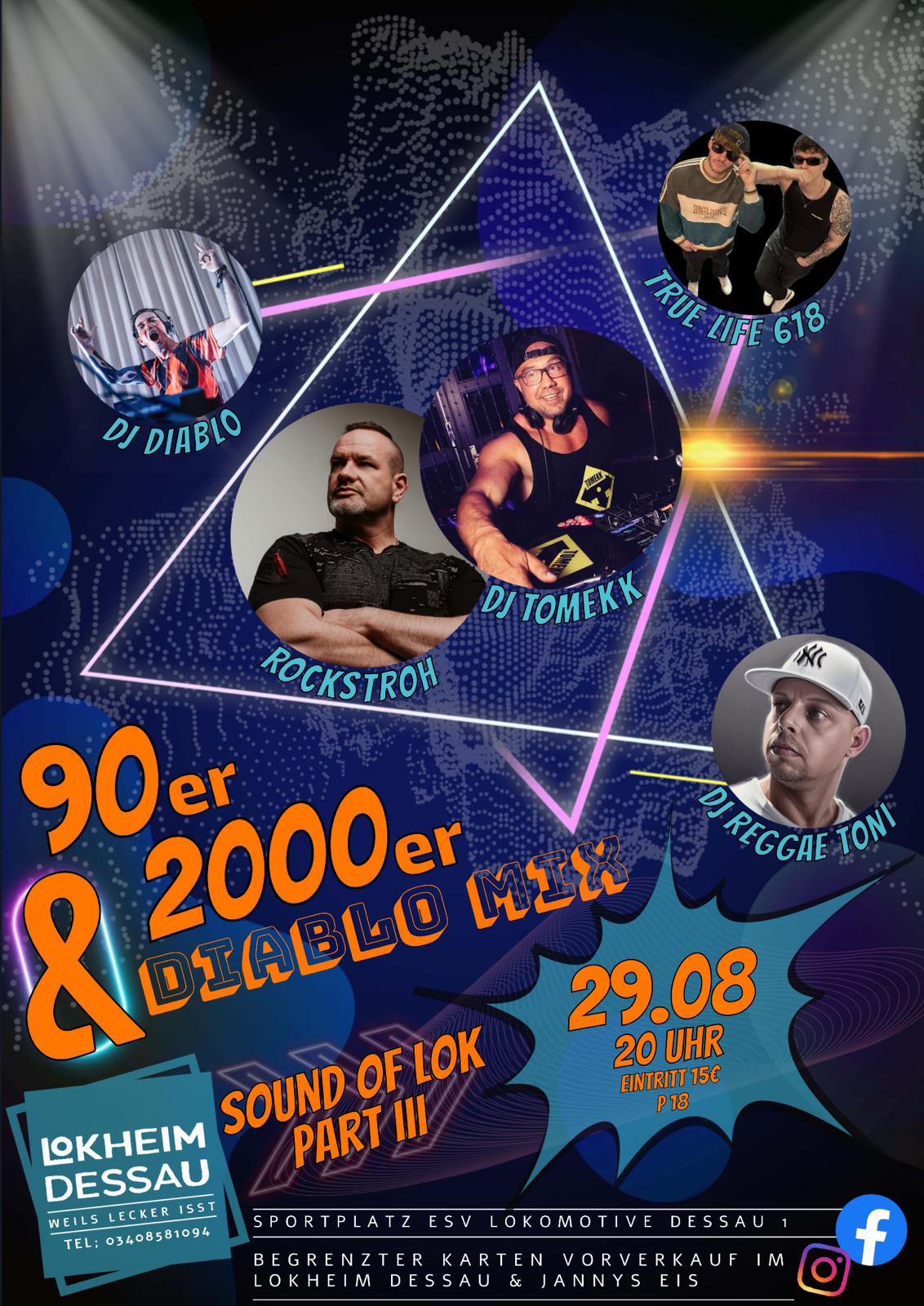 Plakat Sound of Lok Part III am 29.08.2025 im Lokheim Dessau, Grafik Veranstalter
