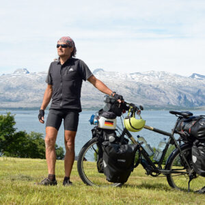 Tourenradler Thomas Meixner in Norwegen