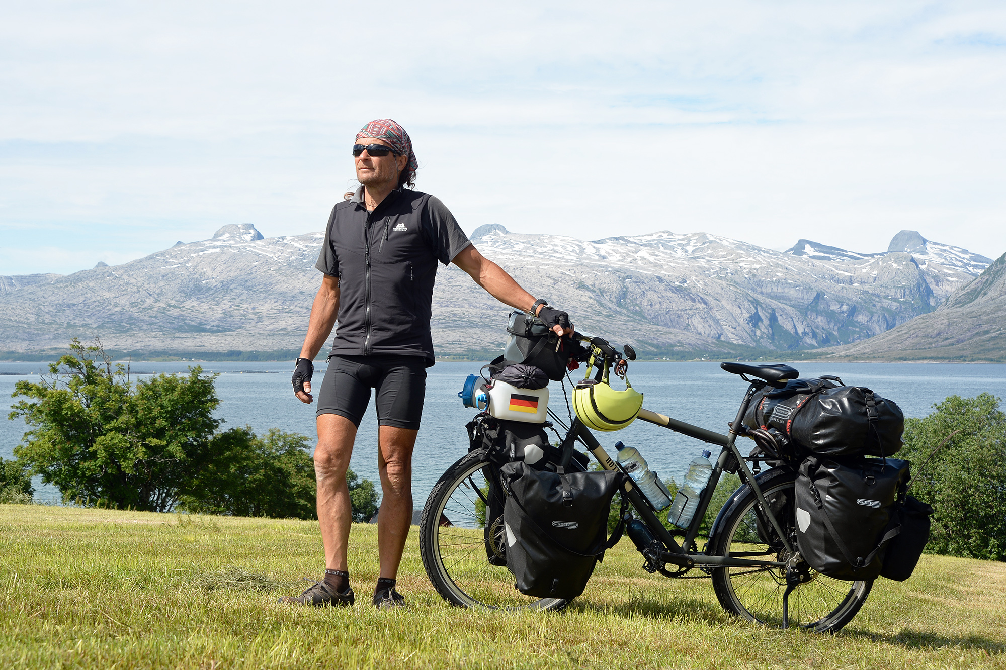 Tourenradler Thomas Meixner in Norwegen