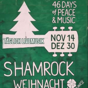 Plakat Shamrock Weihnacht 2026, Grafik Veranstalter