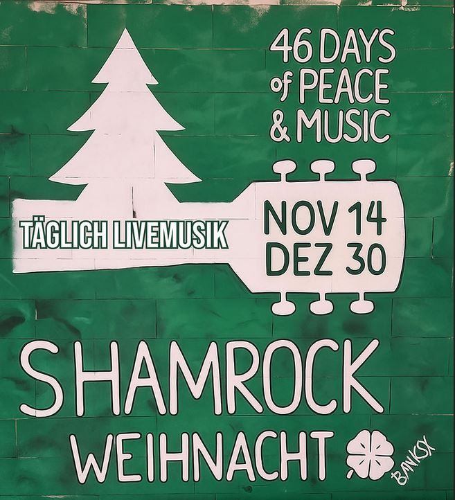 Plakat Shamrock Weihnacht 2026, Grafik Veranstalter