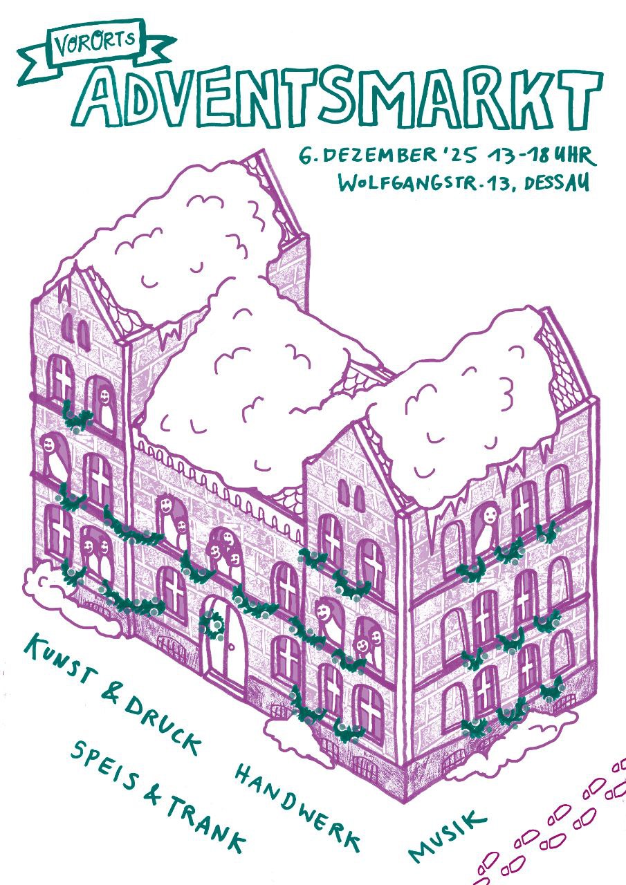 Plakat VorOrt_Adventsmarkt_06.12.2025, Grafik Veranstalter
